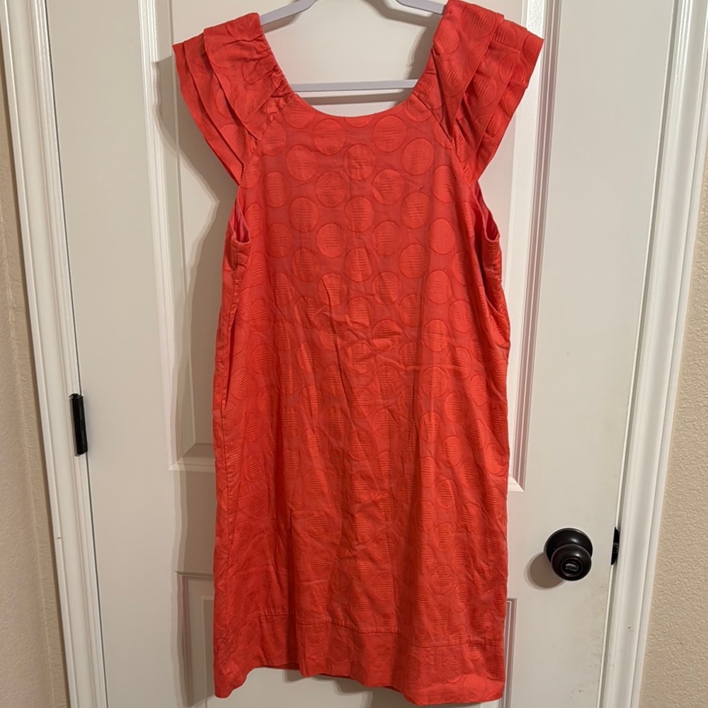 Rabbit Rabbit Rabbit Orange Midi Dress